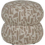 Poef/Hocker Anic Grafisch Beige