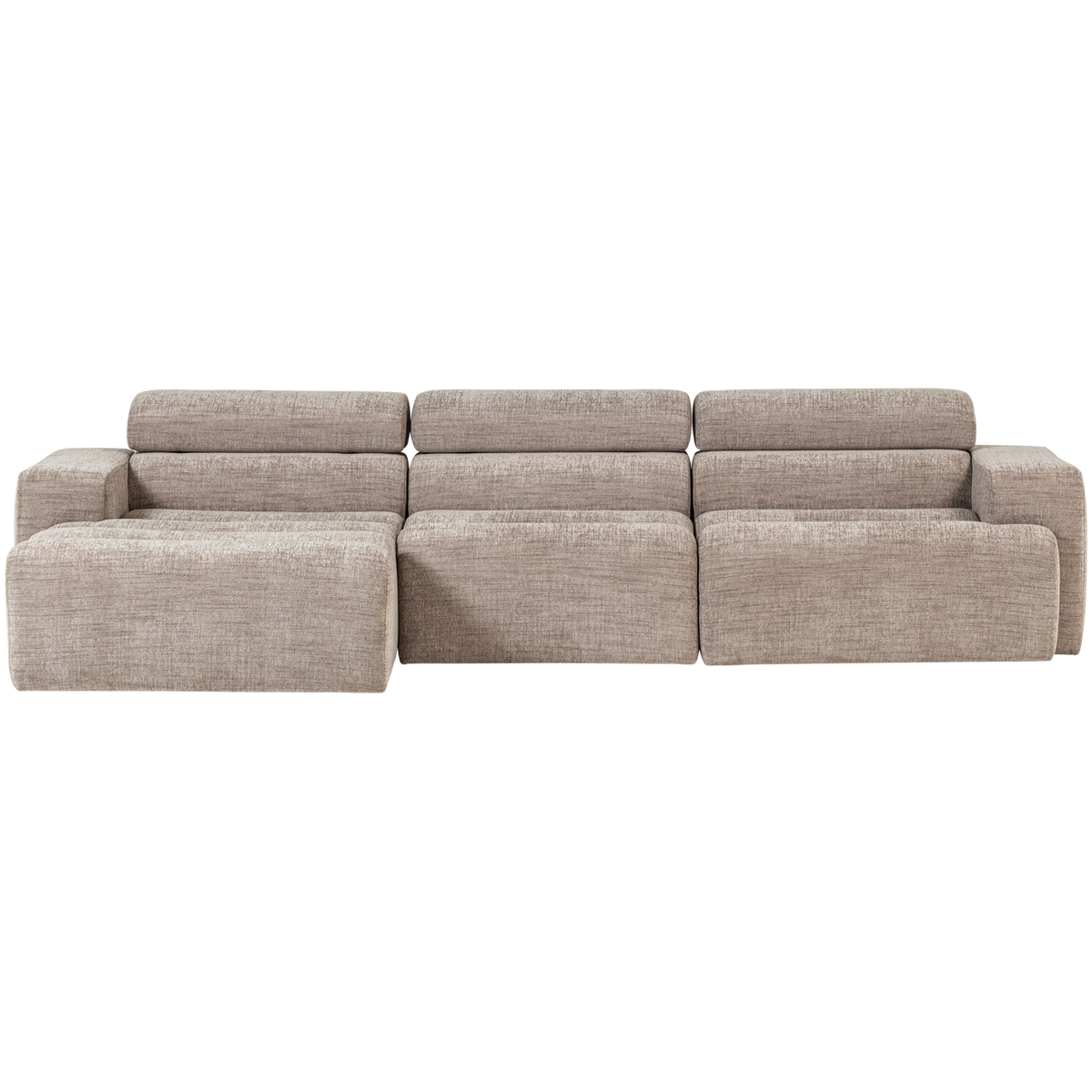 NOVI CHAISE LONGUE SOFA LEFT NATURAL MELANGE