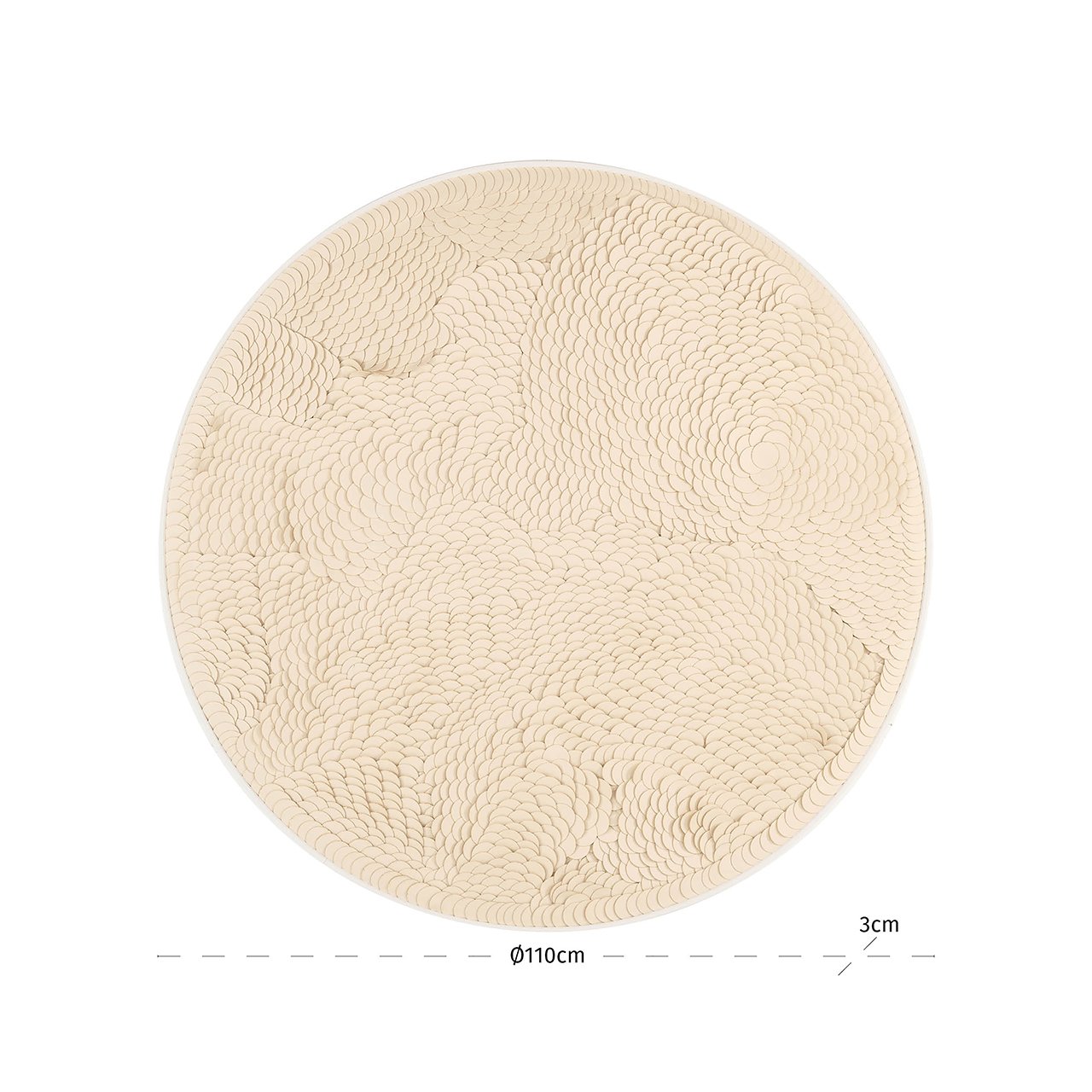 Wanddecoratie Flow white