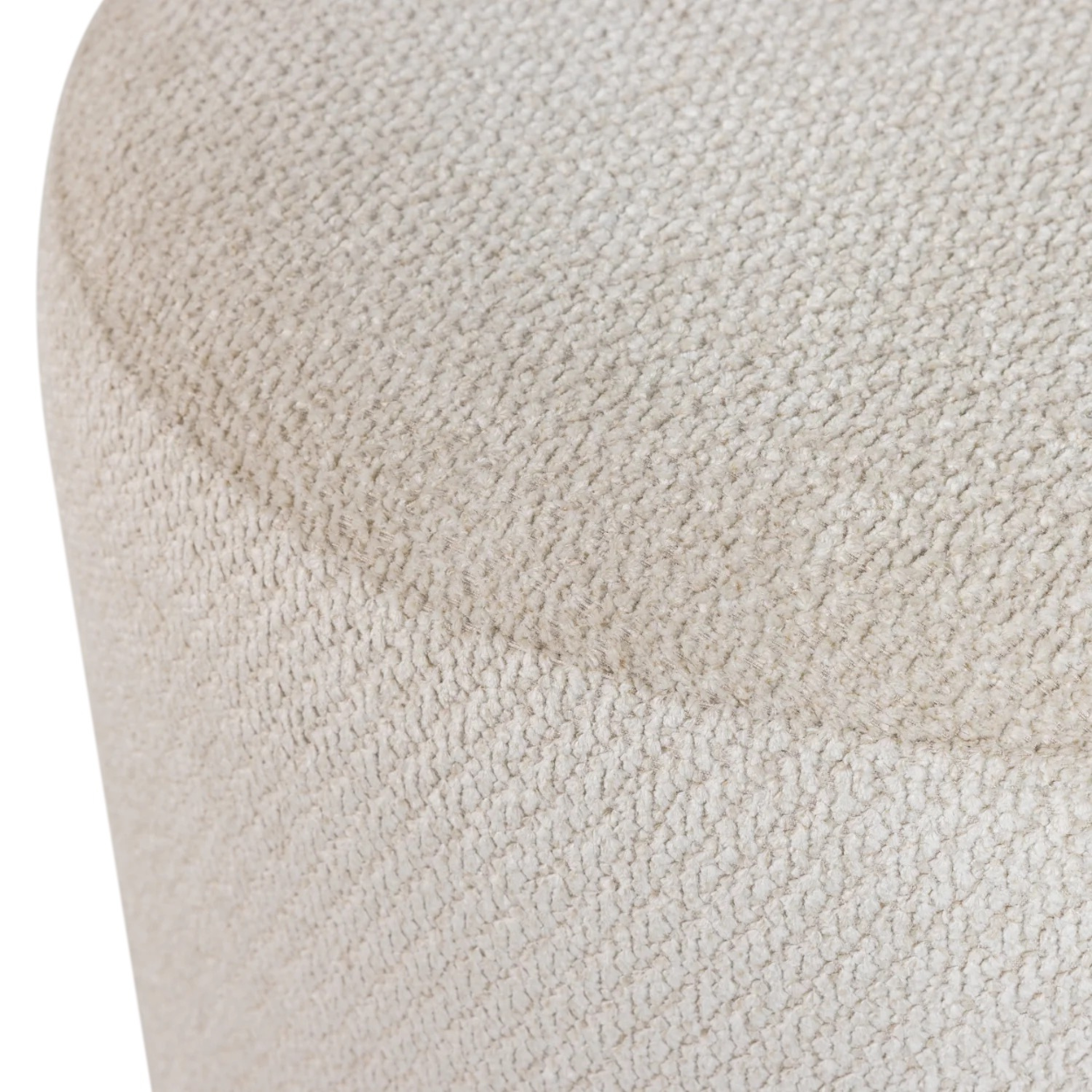 Islen poef met draaivoet bouclé beige
