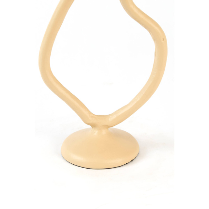 Kandelaar Jezra sand 14x9x25,5 cm