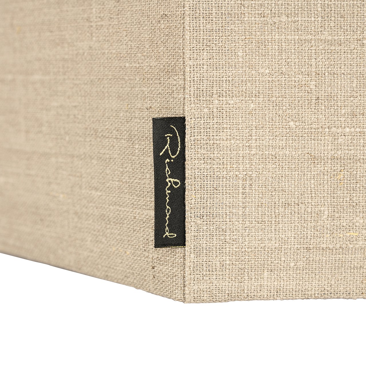 Sally sand linen lampshade, medium hexagonal