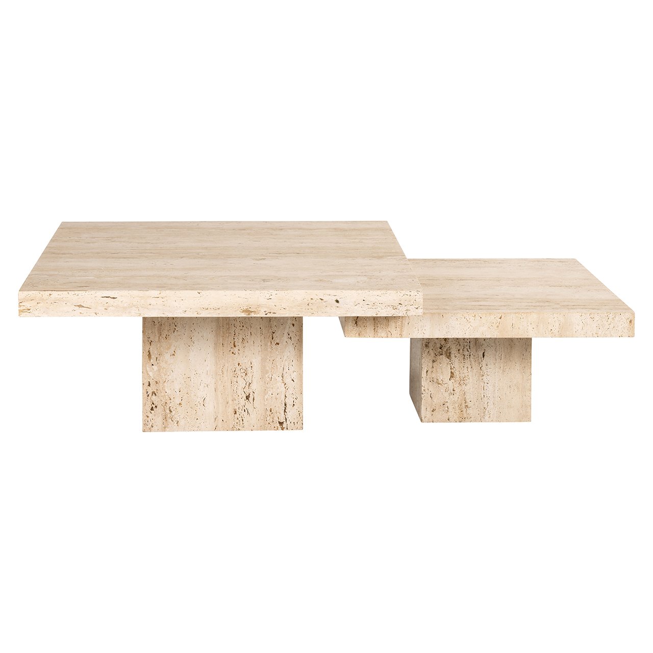 Salontafel La Cantera vierkant set van 2 Beige