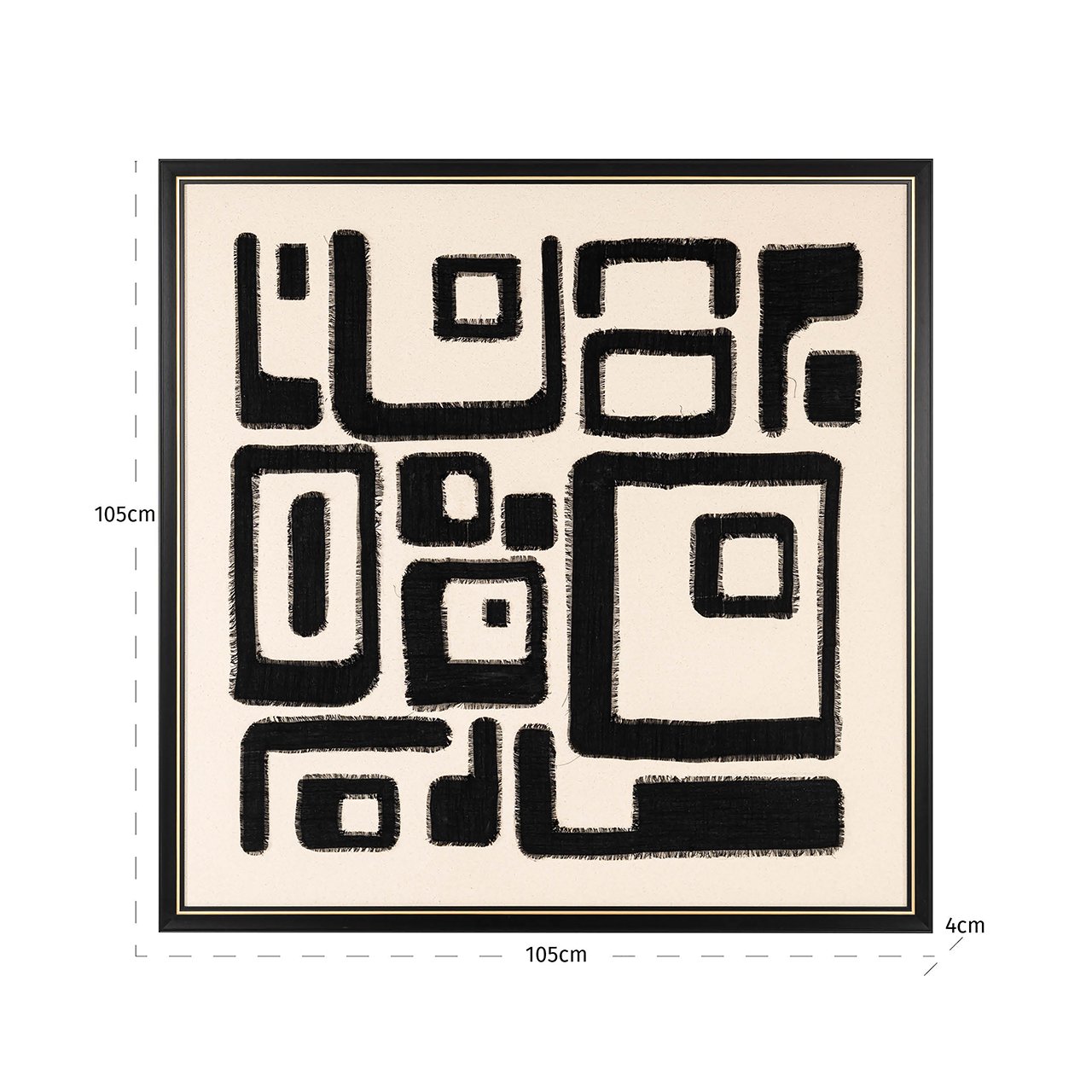 Wanddecoratie Shanita black/white