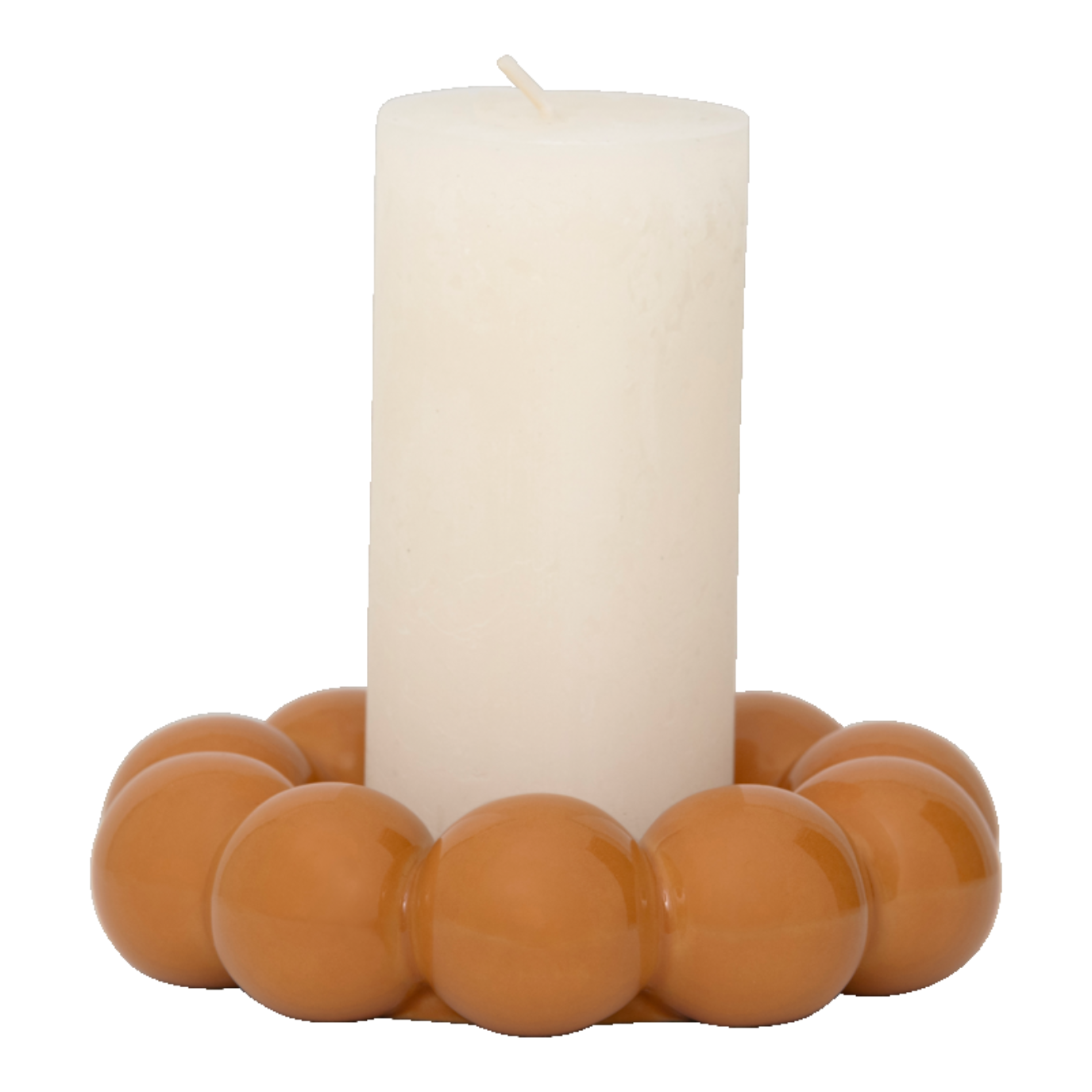 Kaarsenhouder Talon goud oranje