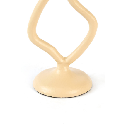 Kandelaar Jezra sand 9,5x8x18,5 cm