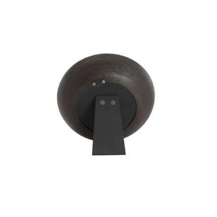 Klok Veti Mango hout donkerbruin Ø15 cm