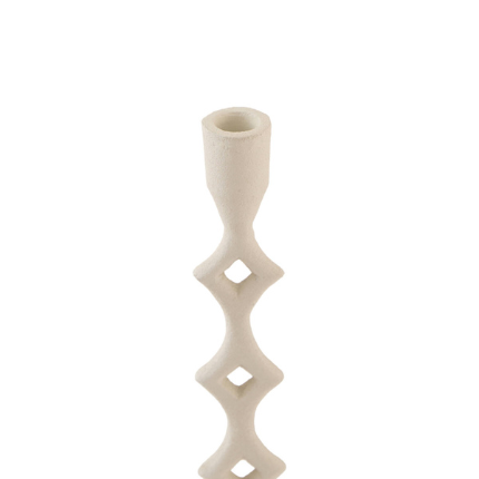 Kandelaar Jerula creme Ø9x24,5 cm