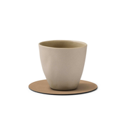 Onderzetter glass mat cirkel Nougat