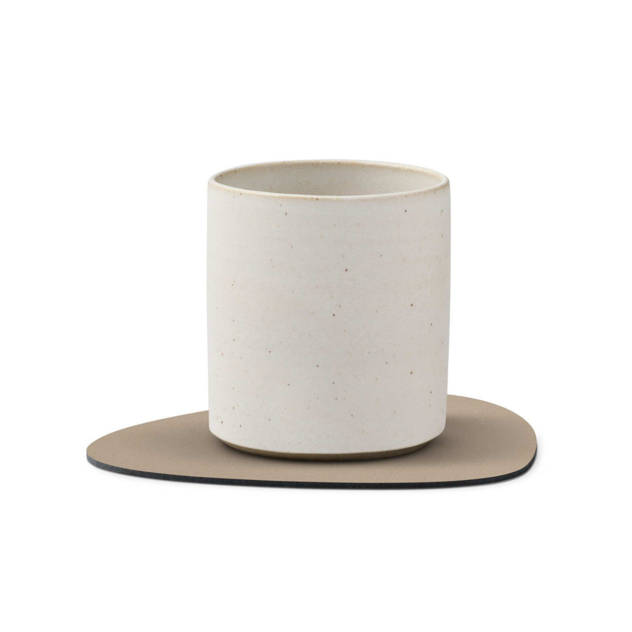 Onderzetter glass mat curve Clay brown