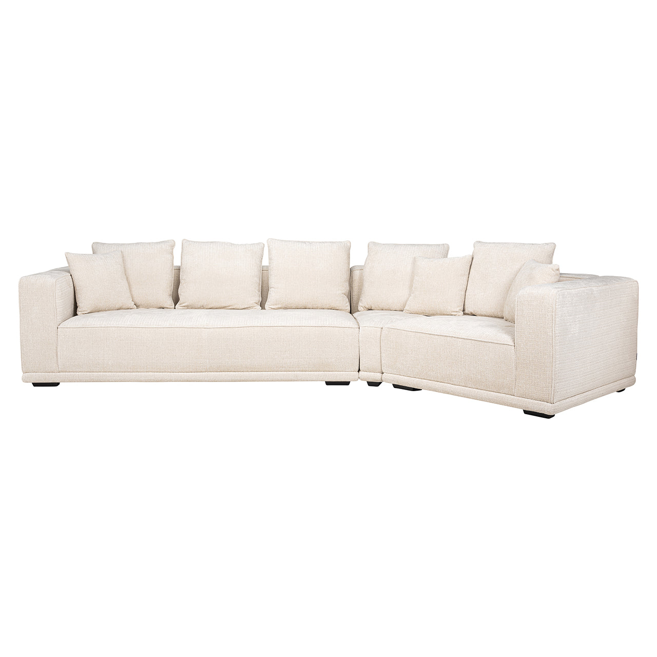 Sofa Lusso 4-seater beige chenille (Niagara 902 beige Chenille)