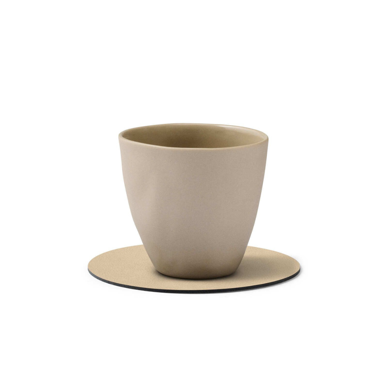 Onderzetter glass mat cirkel Sand