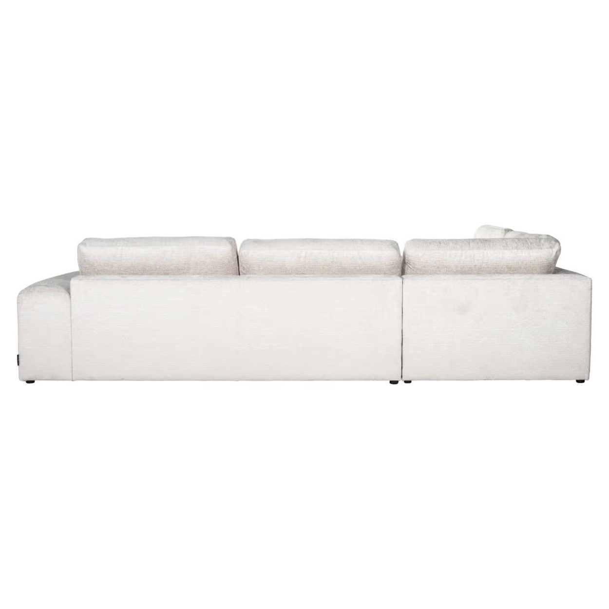 Sofa Lund 3-seater + ottoman left cream fusion (Fusion cream 02)