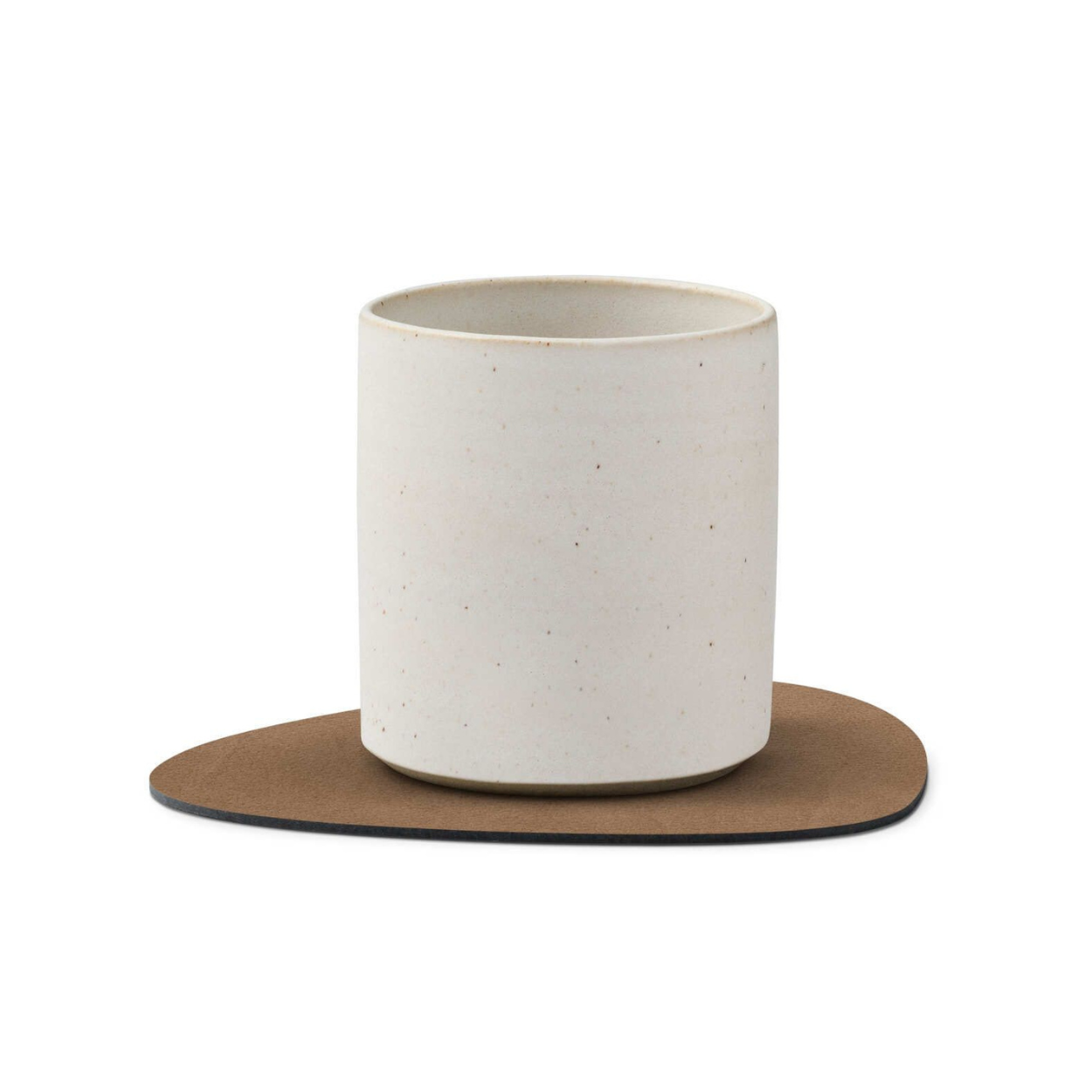 Onderzetter glass mat curve Bruin