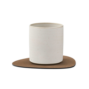 Onderzetter glass mat curve Bruin