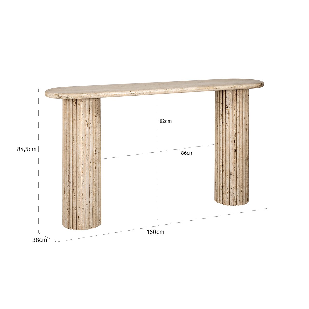 La Cantera oval wall table