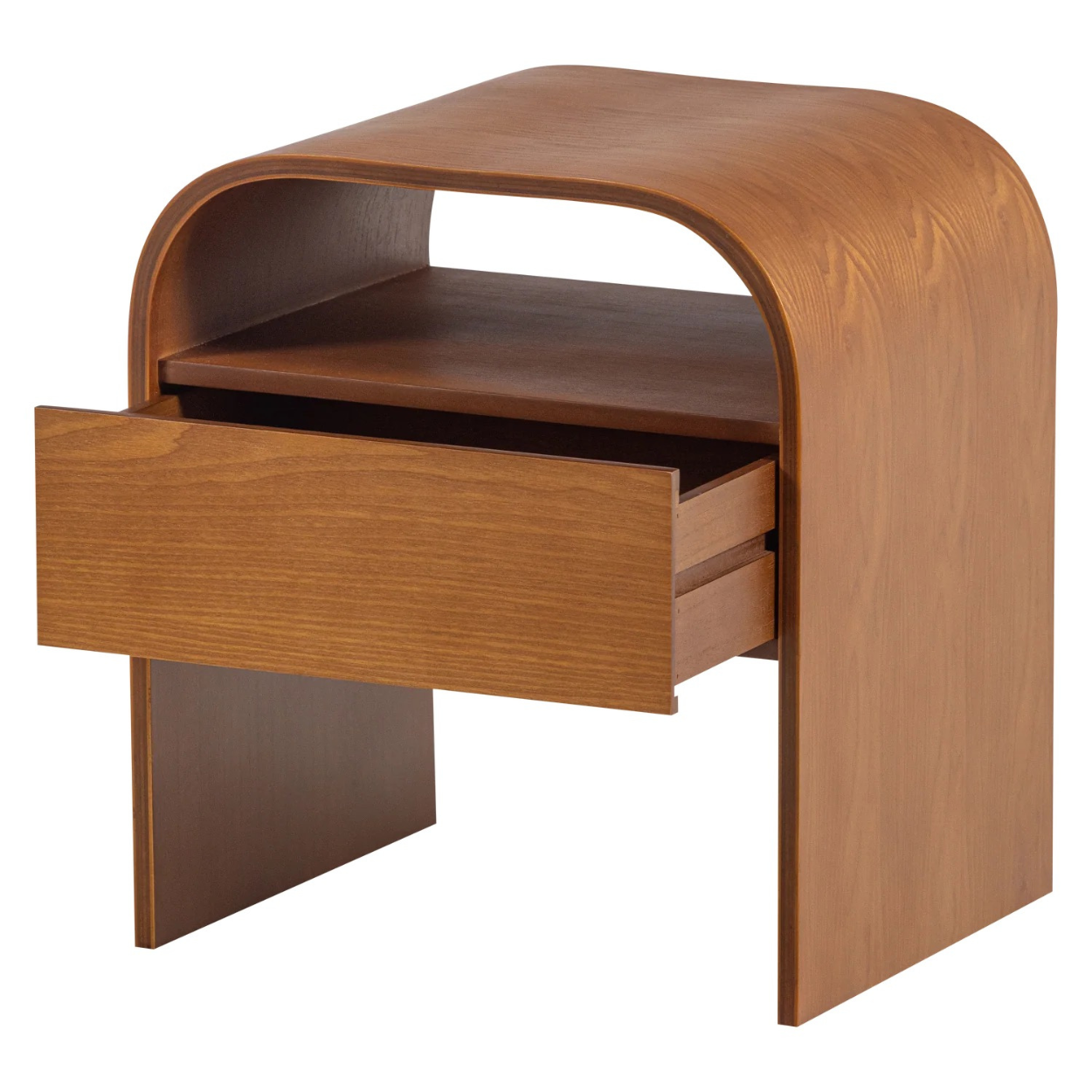 Momo nachtkastje/bijzettafel hout bruin