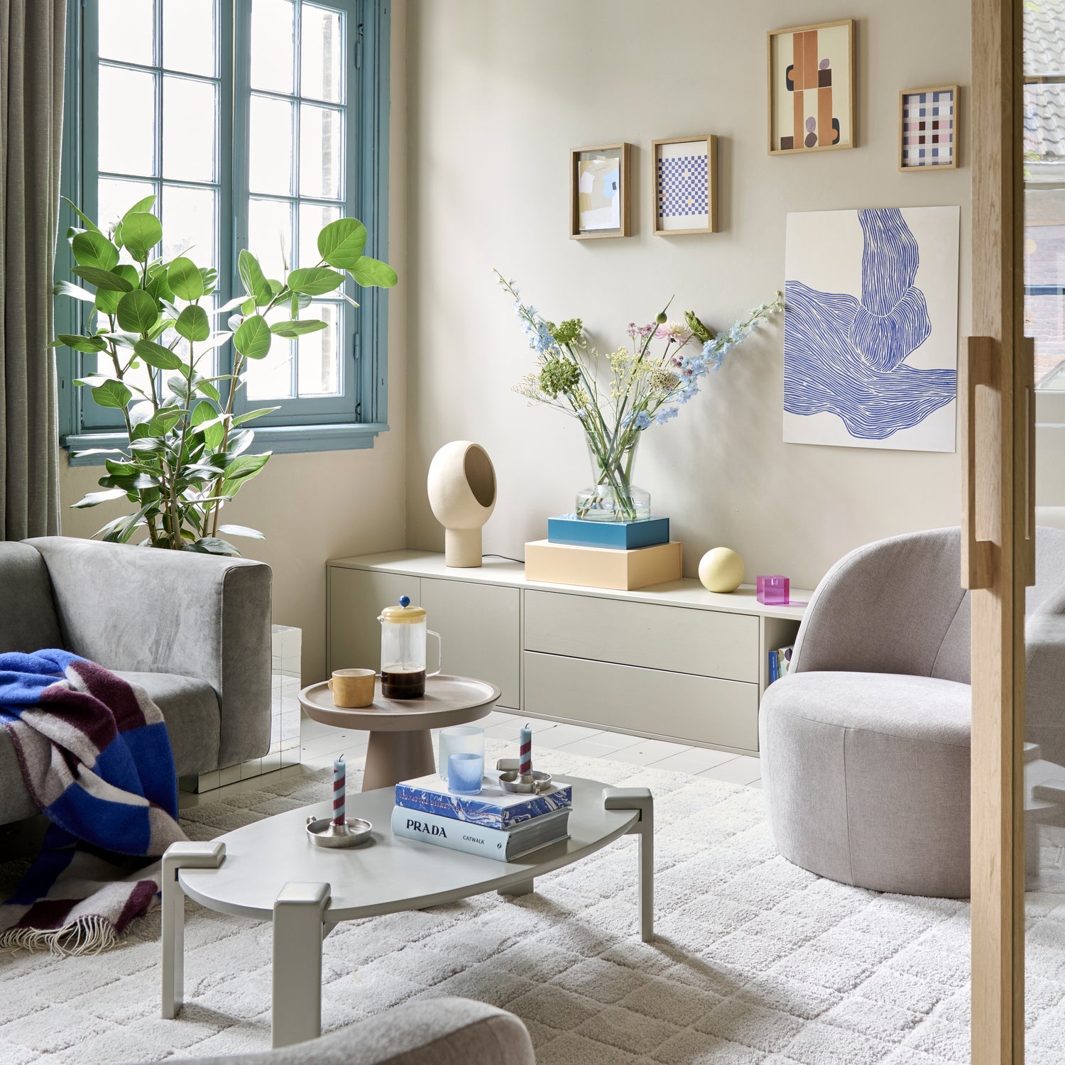 SETTLE DOWN TV MEUBEL 200 CM GRENEN DUST [fsc]