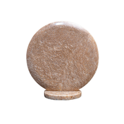 Ornament Oval Marmer L - bruin