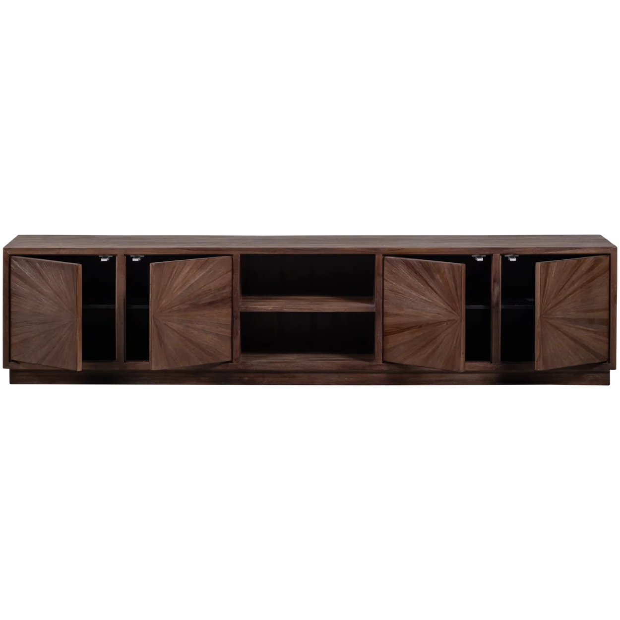 Tv meubel Sun met open vak recycled teak bruin