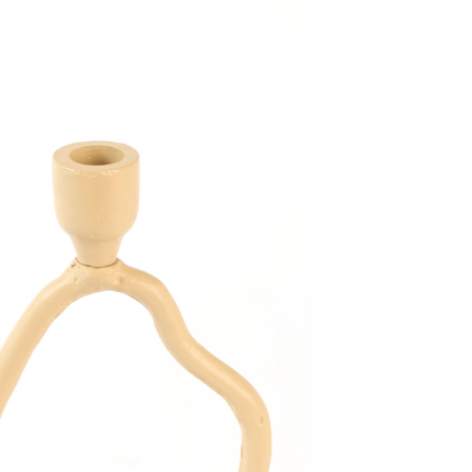 Kandelaar Jezra sand 14x9x25,5 cm