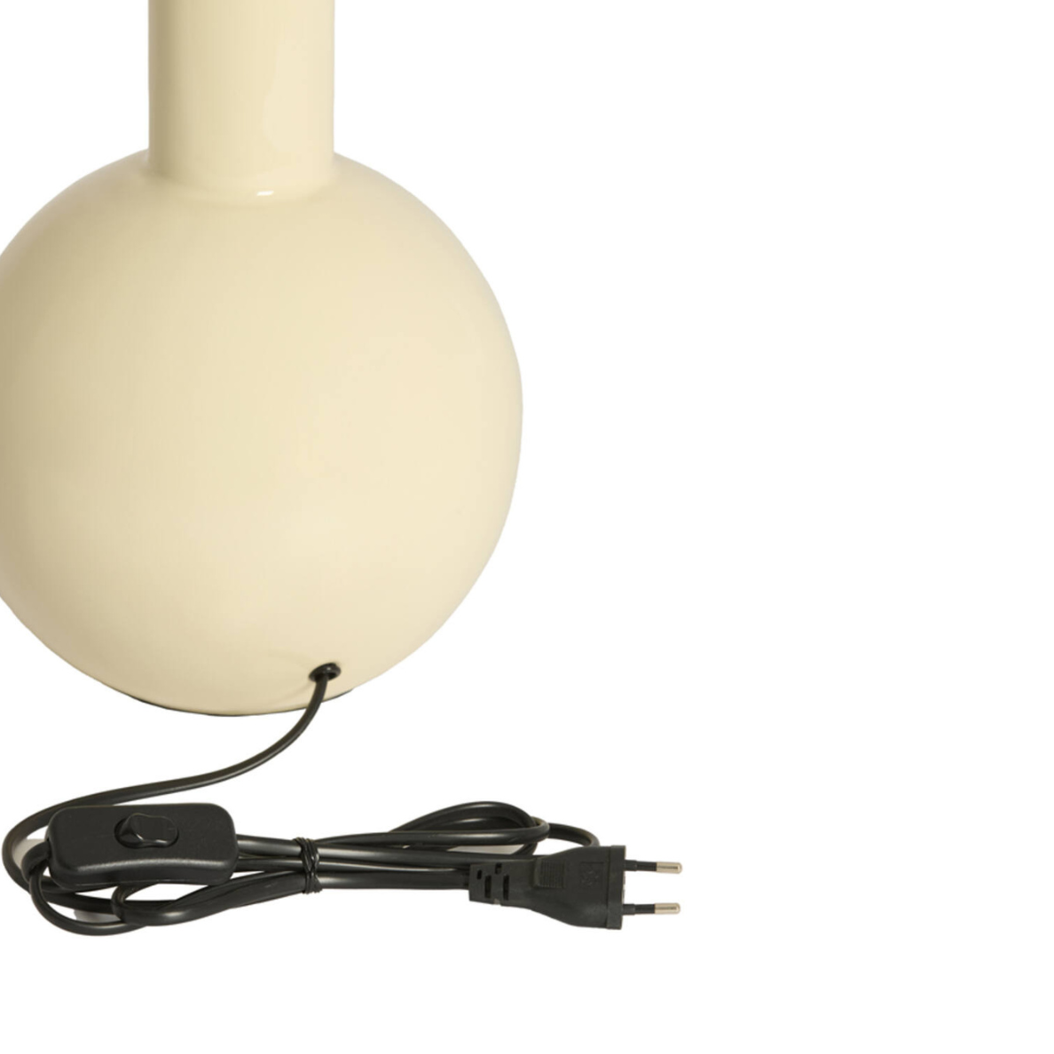 Lampenvoet Benao + kap Ø19,5x38,5 cm creme