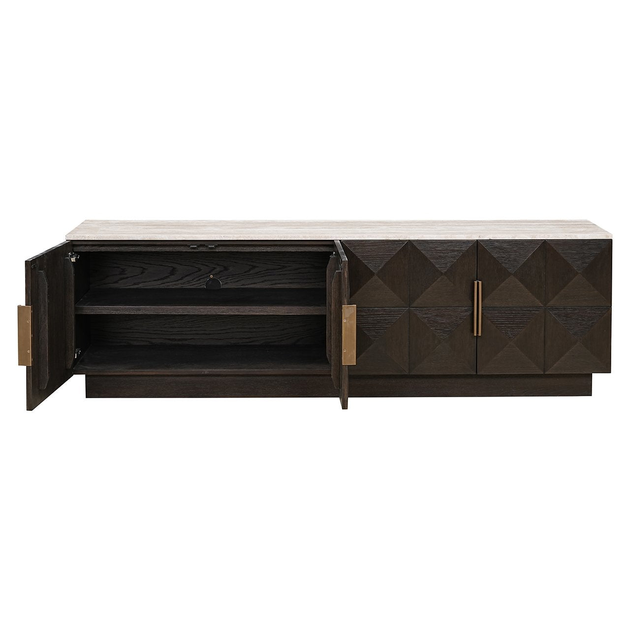 Claremont 4-door TV cabinet (Brown)