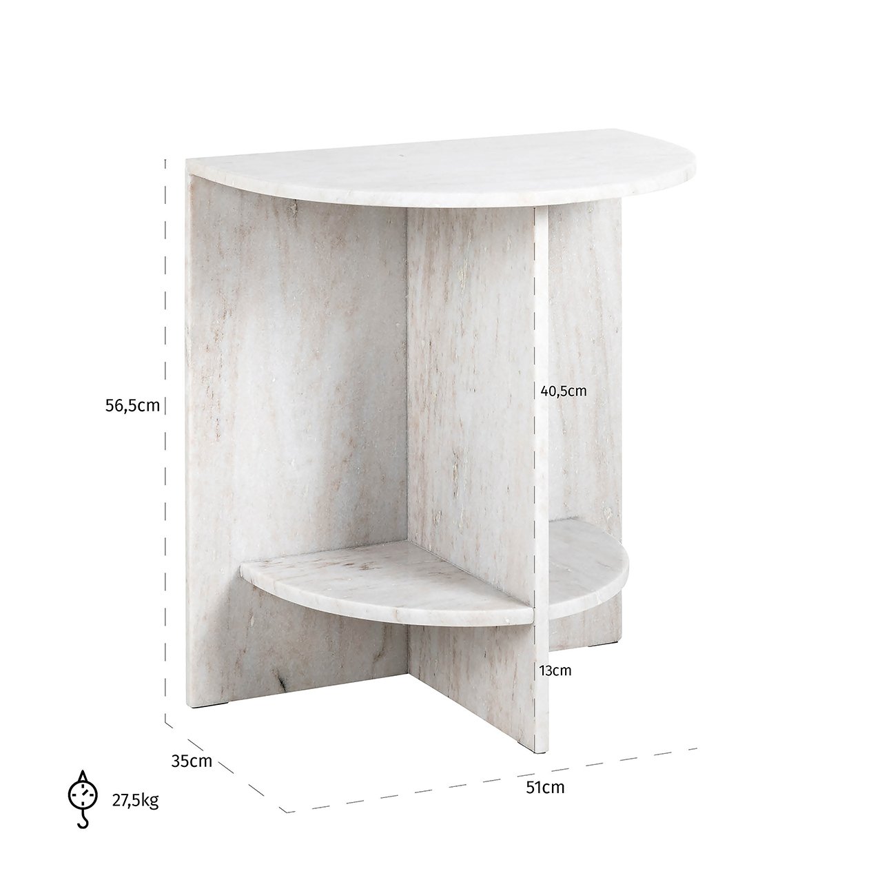 Side table Lansky (Beige)