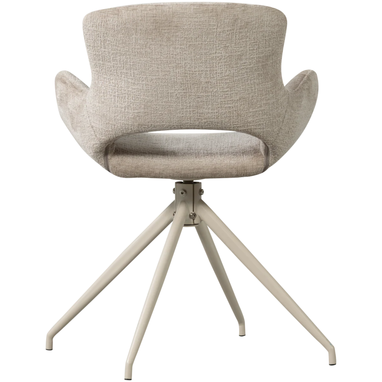 Eetkamerstoel Eliva structure velvet zand - set van 2