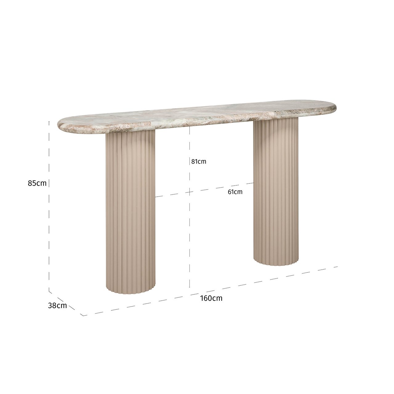Coronel wall table (Beige)
