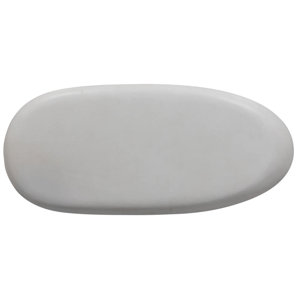 PEBBLE COFFEE TABLE CONCRETE LOOK WHITE 28X100X43 CM