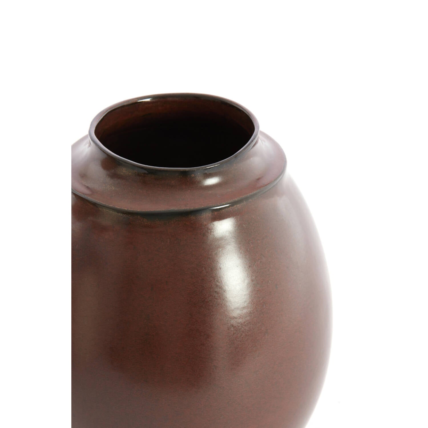 Vaas Lorea Ø24,5x33,5 donker rood-bruin
