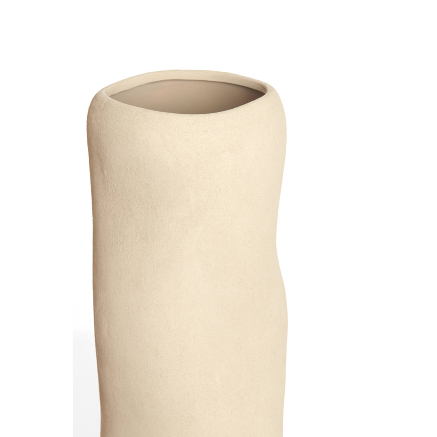 Vaas Serafina Ø16,5x56 cm keramiek licht bruin
