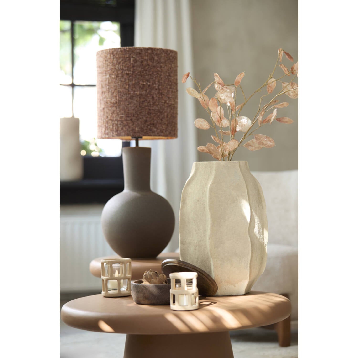 Vaas Saphira Ø29x42 cm mat zand