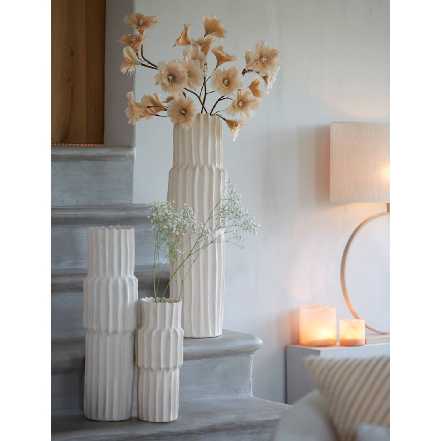 Vaas Longa Ø17x58 cm crème