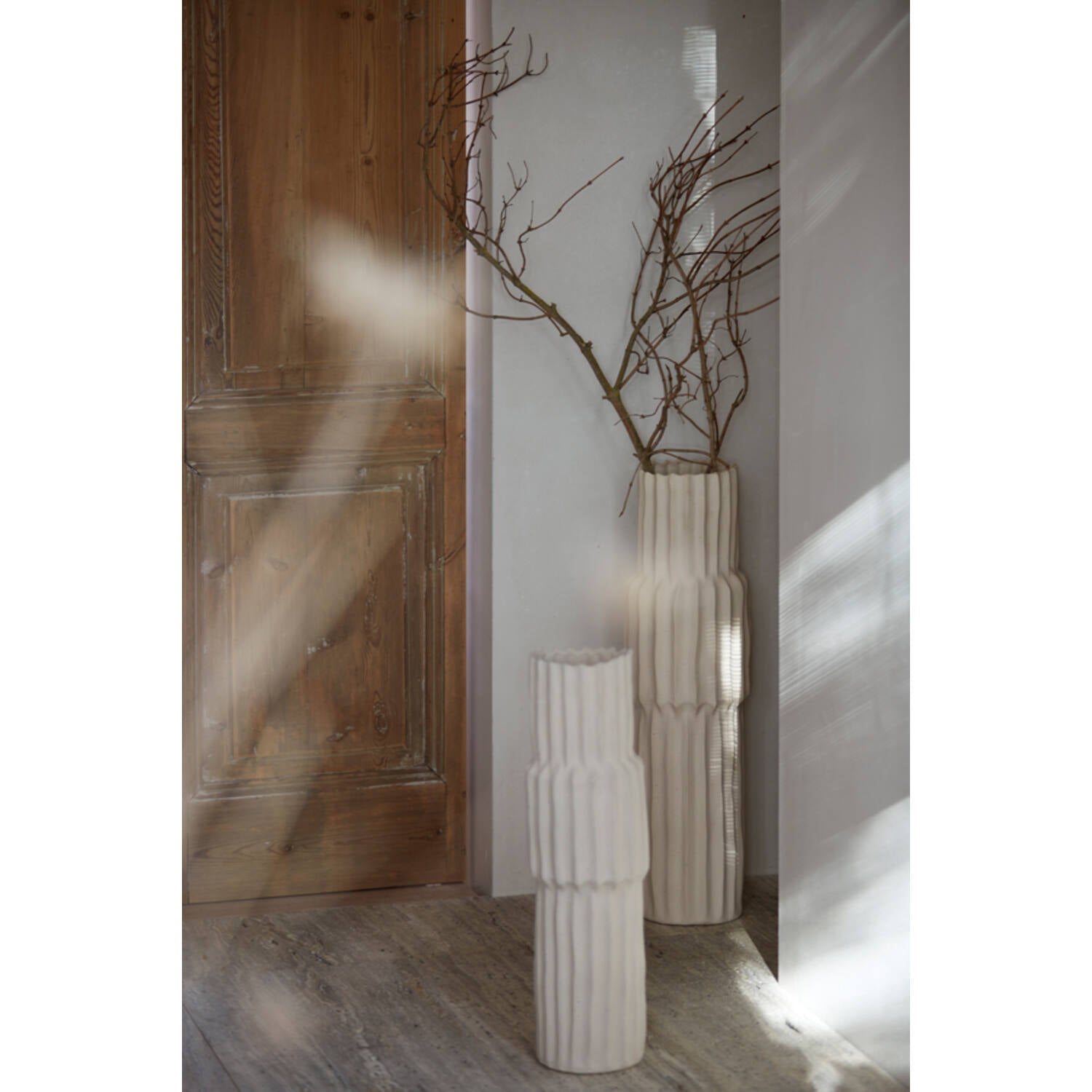 Vaas Longa Ø20,5x72,5 cm crème