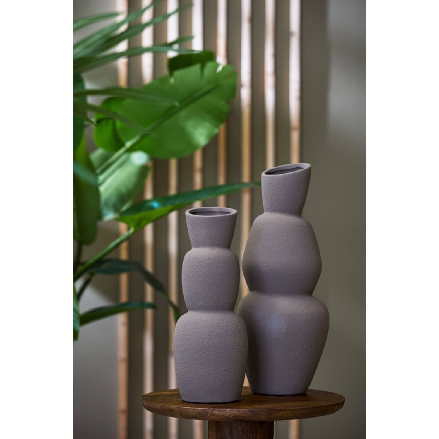 Vase ARAM Ø19x46.5 cm ceramic brown