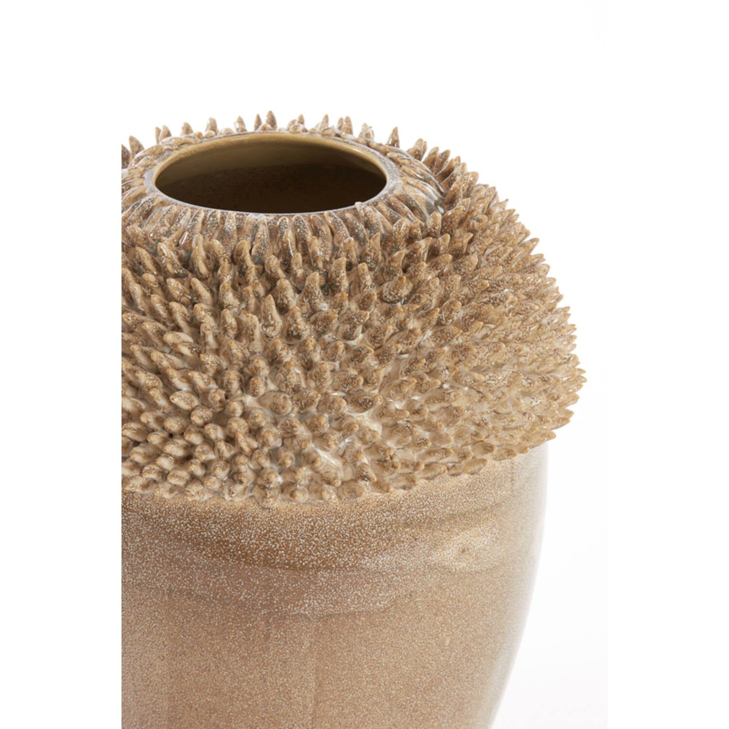 Vaas Sangku Ø39,5x60 cm keramiek taupe