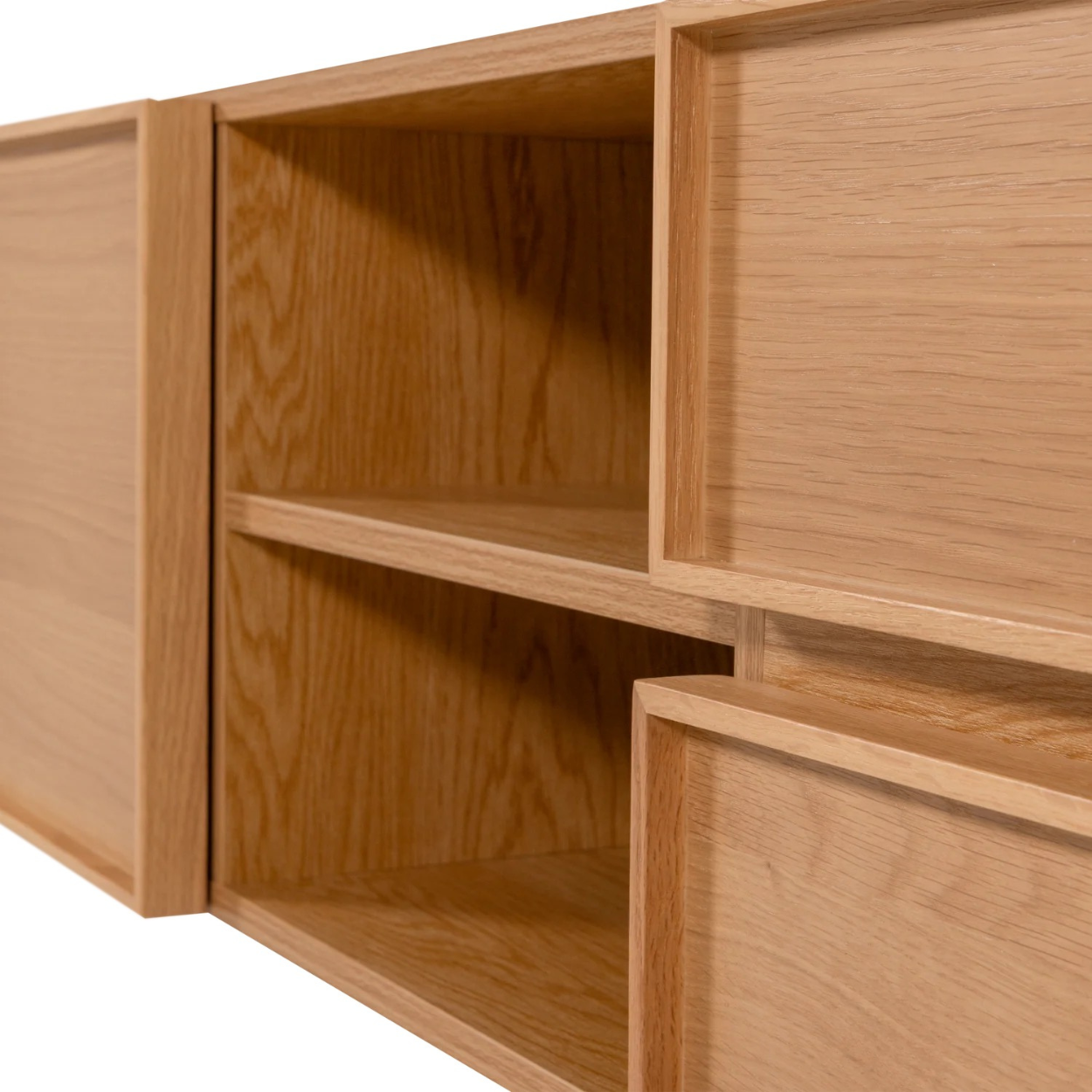 Tours tv meubel 180 cm melamine/MDF naturel