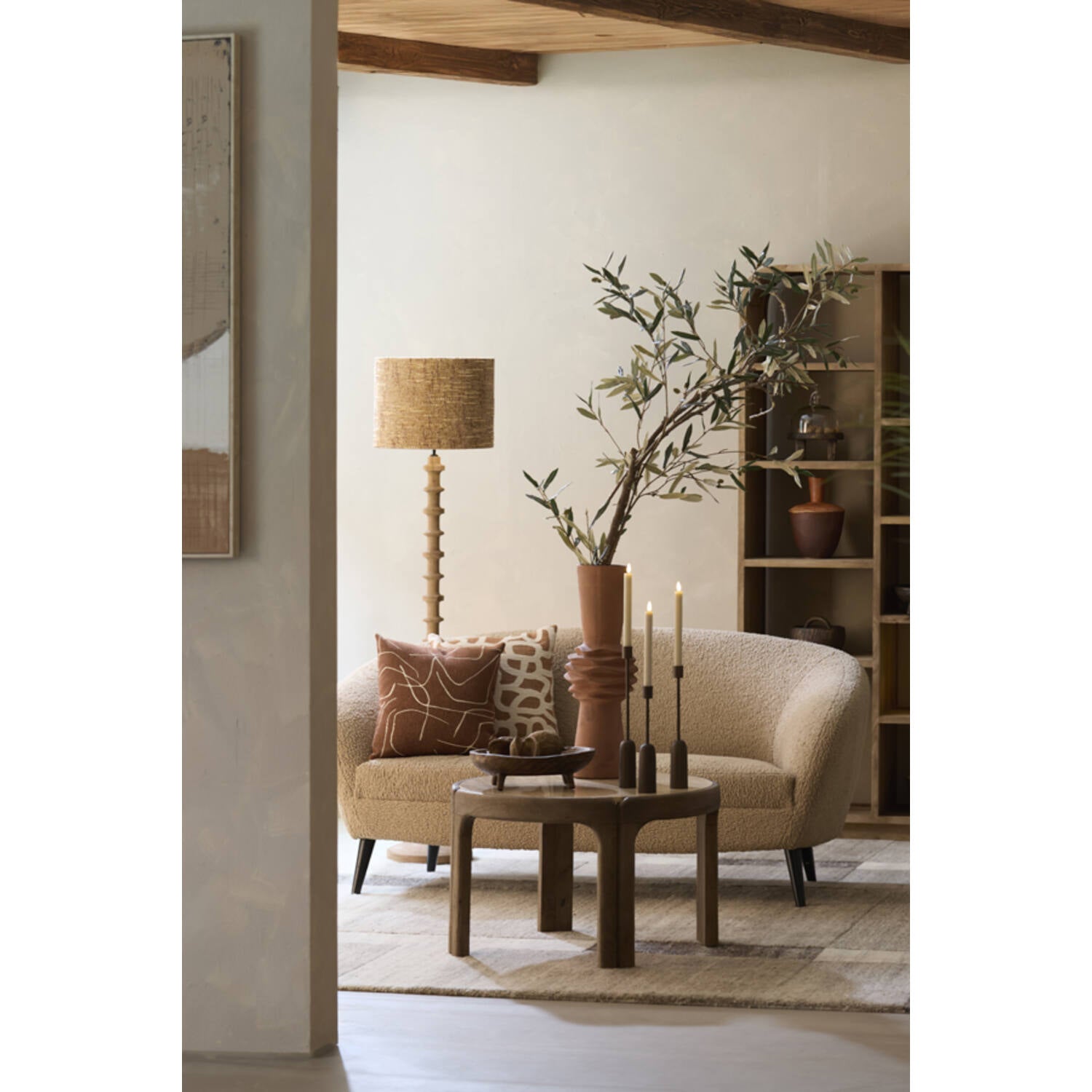 Kandelaar Yasilo donker brons Ø5x38 cm