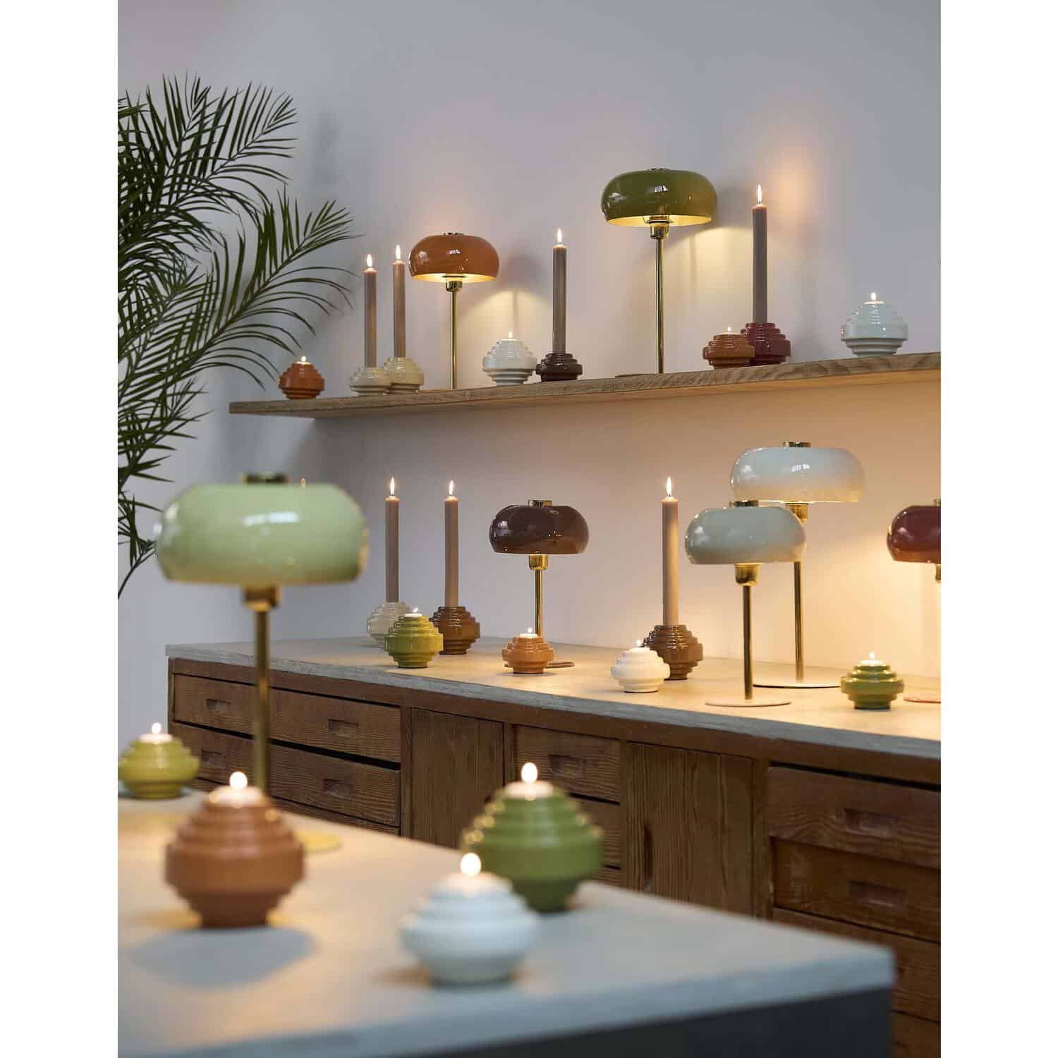Candlestick Wanhati S - Dark brown