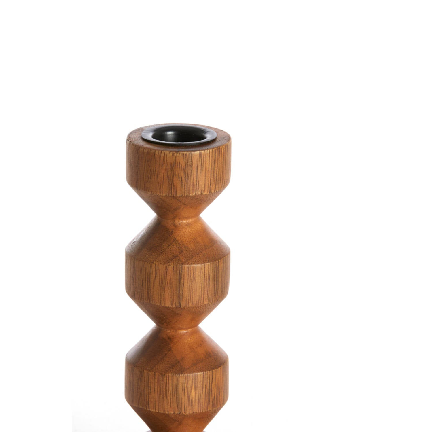 Kandelaar Dozza Ø12x37 cm L hout olie bruin