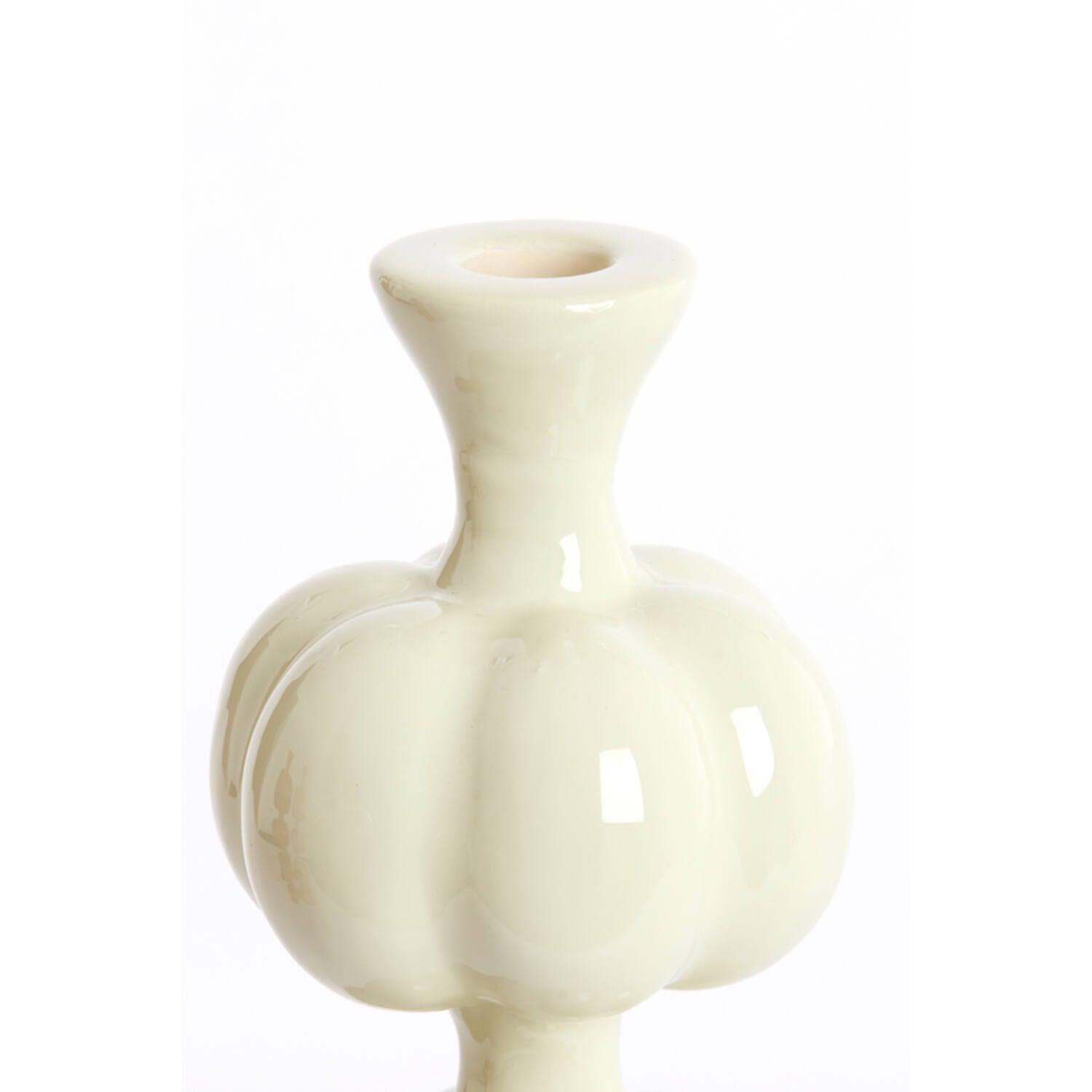 Kandelaar Caldras Ø10x26 cm glans crème