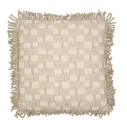 Kussen Marko Naturel + Bullion Fringe Linen 50 x 50 cm
