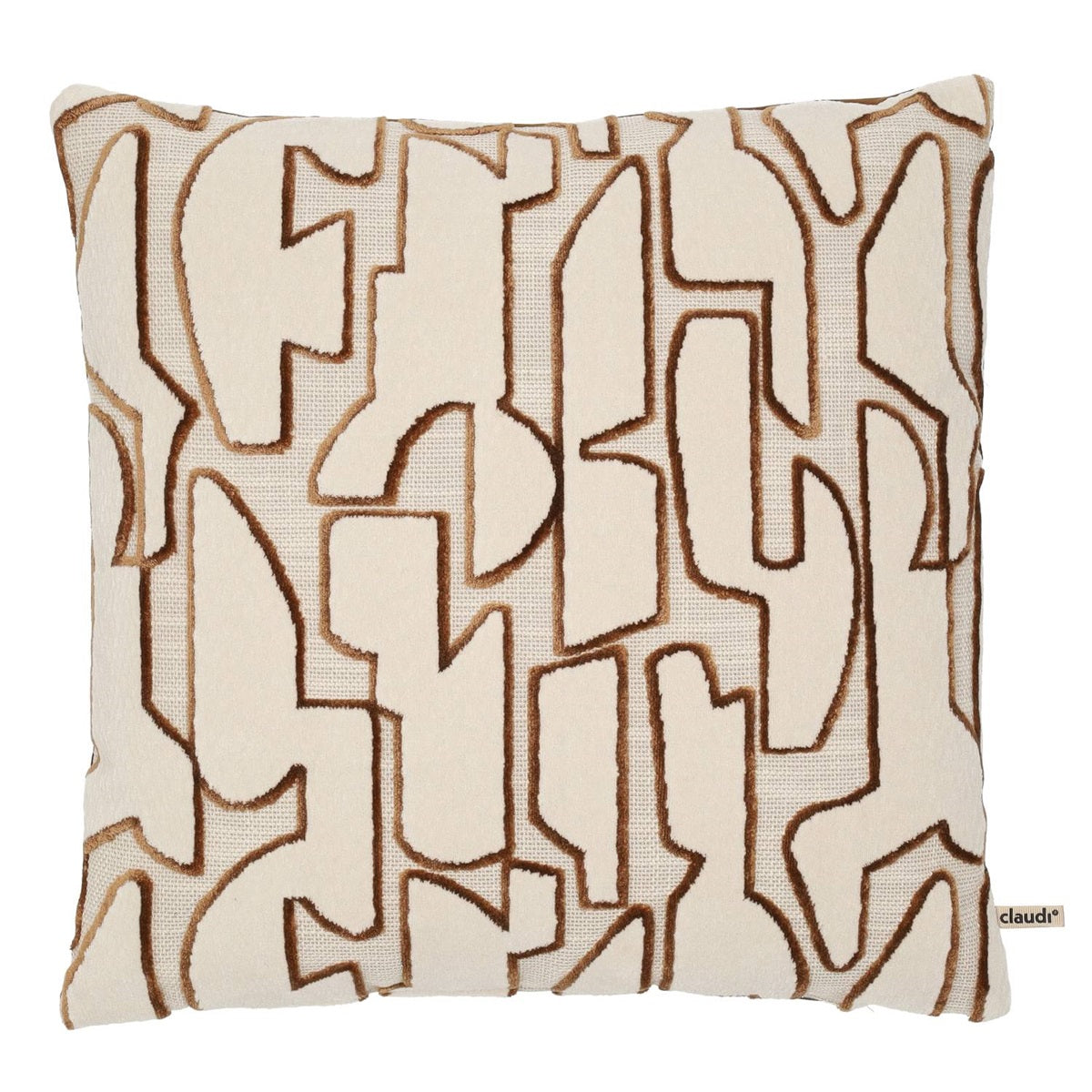Kussen Seraq Off white/Chocolate 30 x 45 cm
