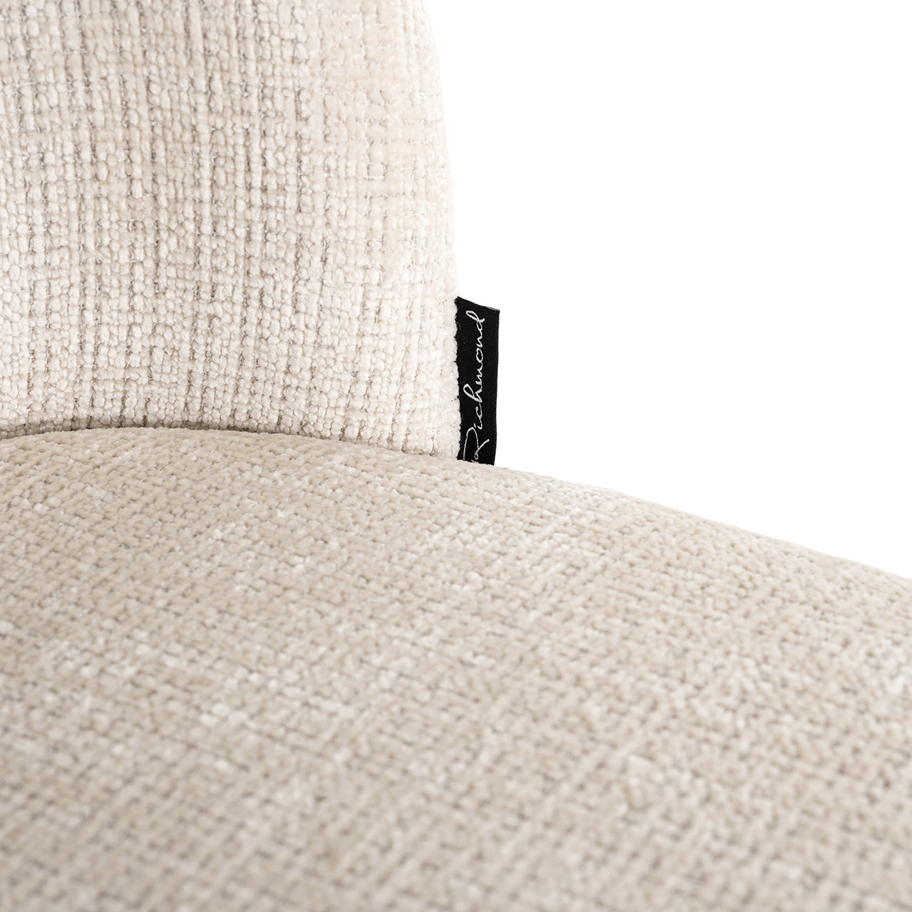 Stoel Elvi beige chenille fire retardant