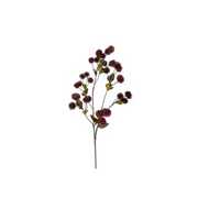 Kunsttak Distel spray burgundy 86 cm