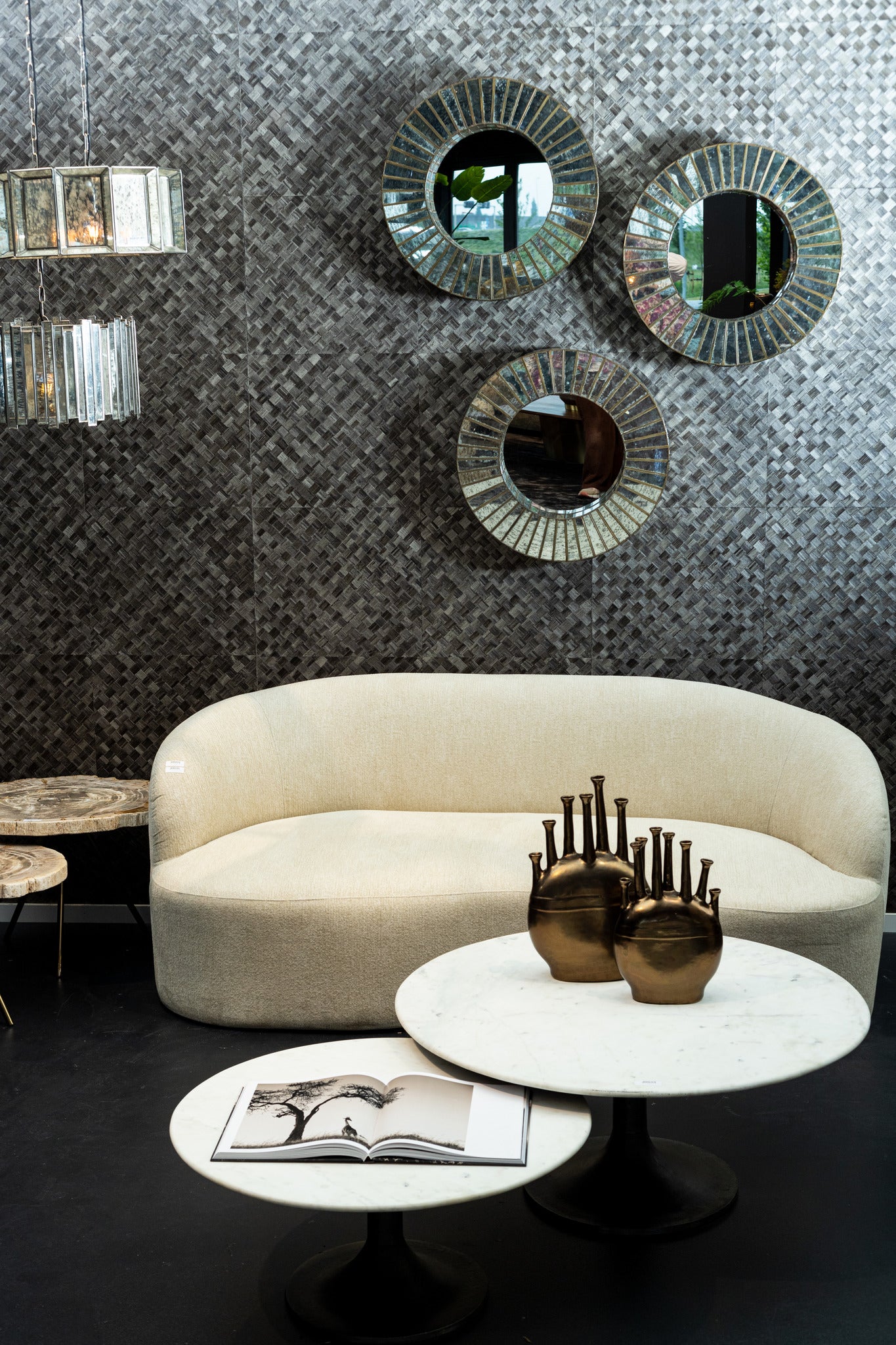 Bank Bohne Cream Nanci Fabric 3 Seater