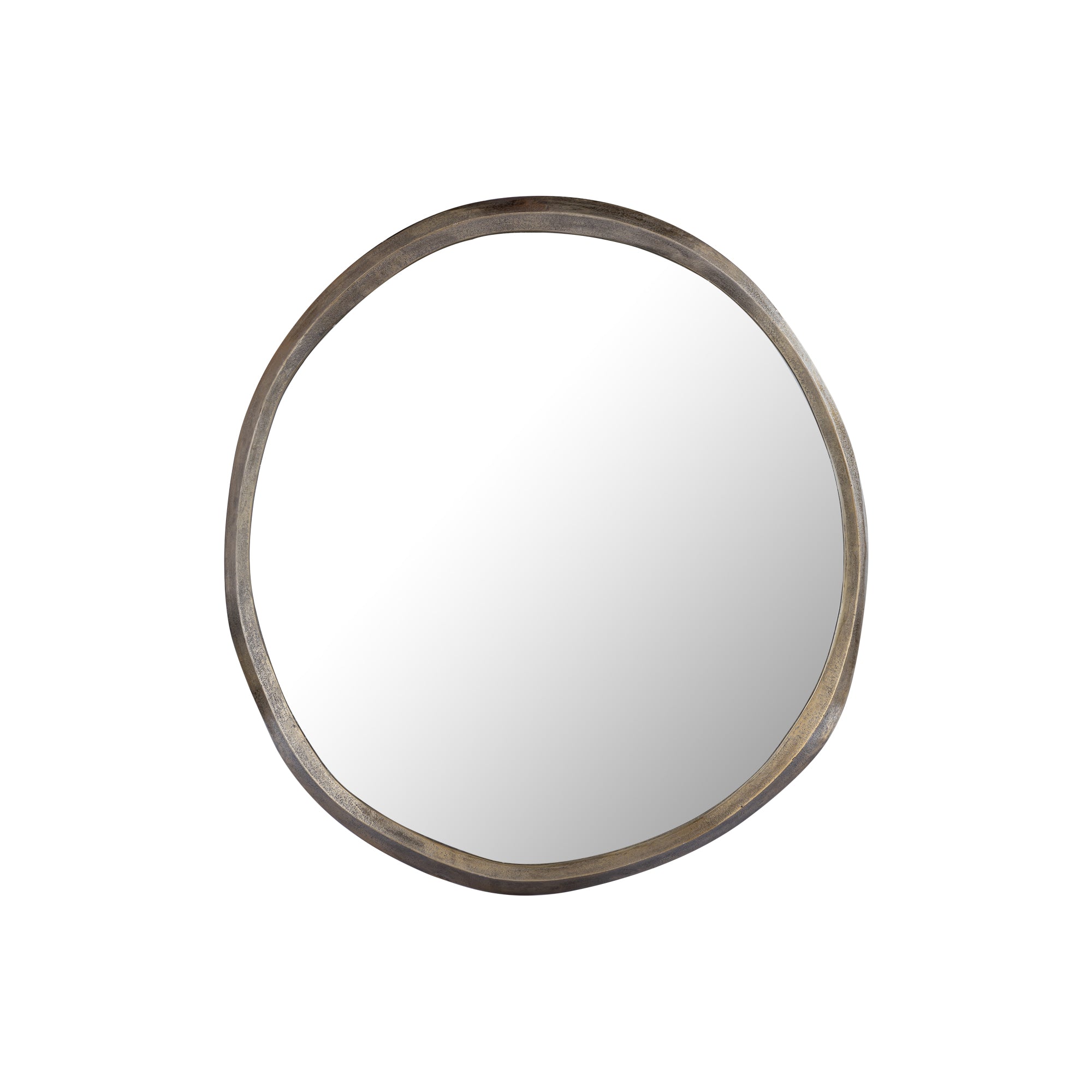 Spiegel Limera Brass Alu Round Irregular Border S