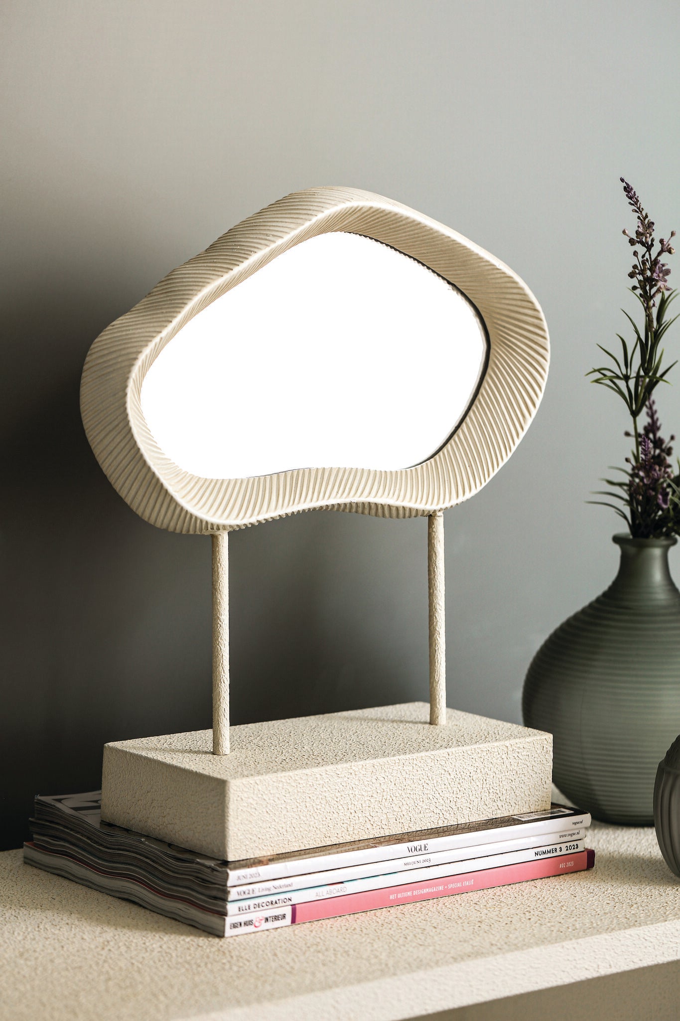 Spiegel Eilish White Poly Organic Low